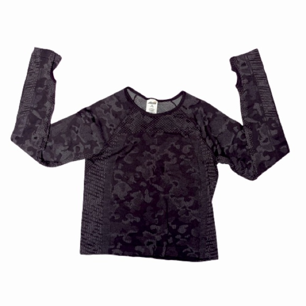 Avia Walmart Black Camouflage Workout Shirt for Girls